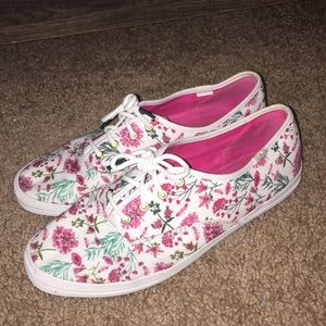 Gently worn floral Keds